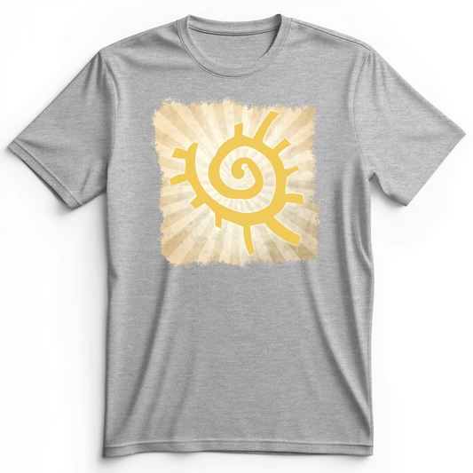 Native American Sun Symbol Premium Tee Athletic Heather / S