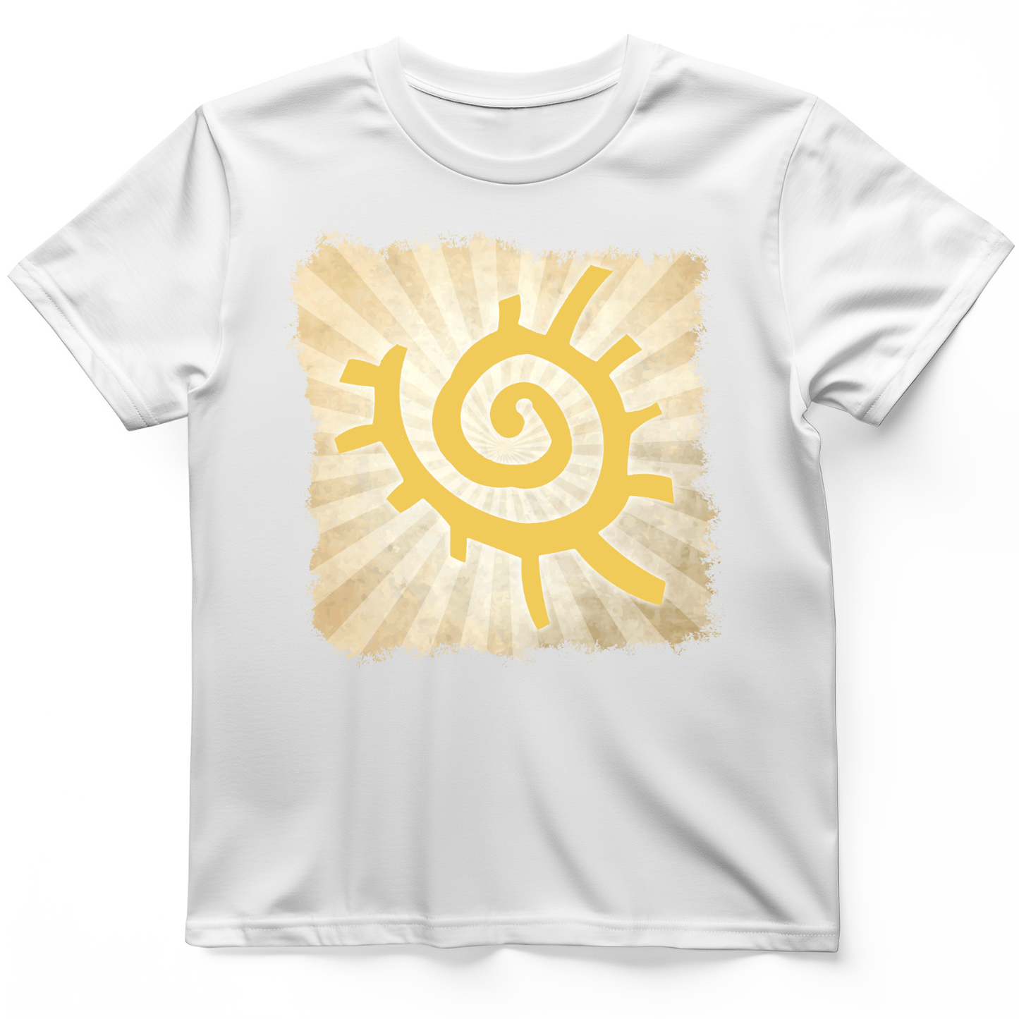Native American Sun Symbol T-Shirt White / S