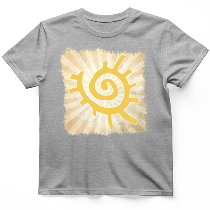 Native American Sun Symbol T-Shirt Sport Grey / S