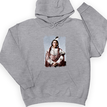 Native American Warrior Hoodie Sport Grey / S