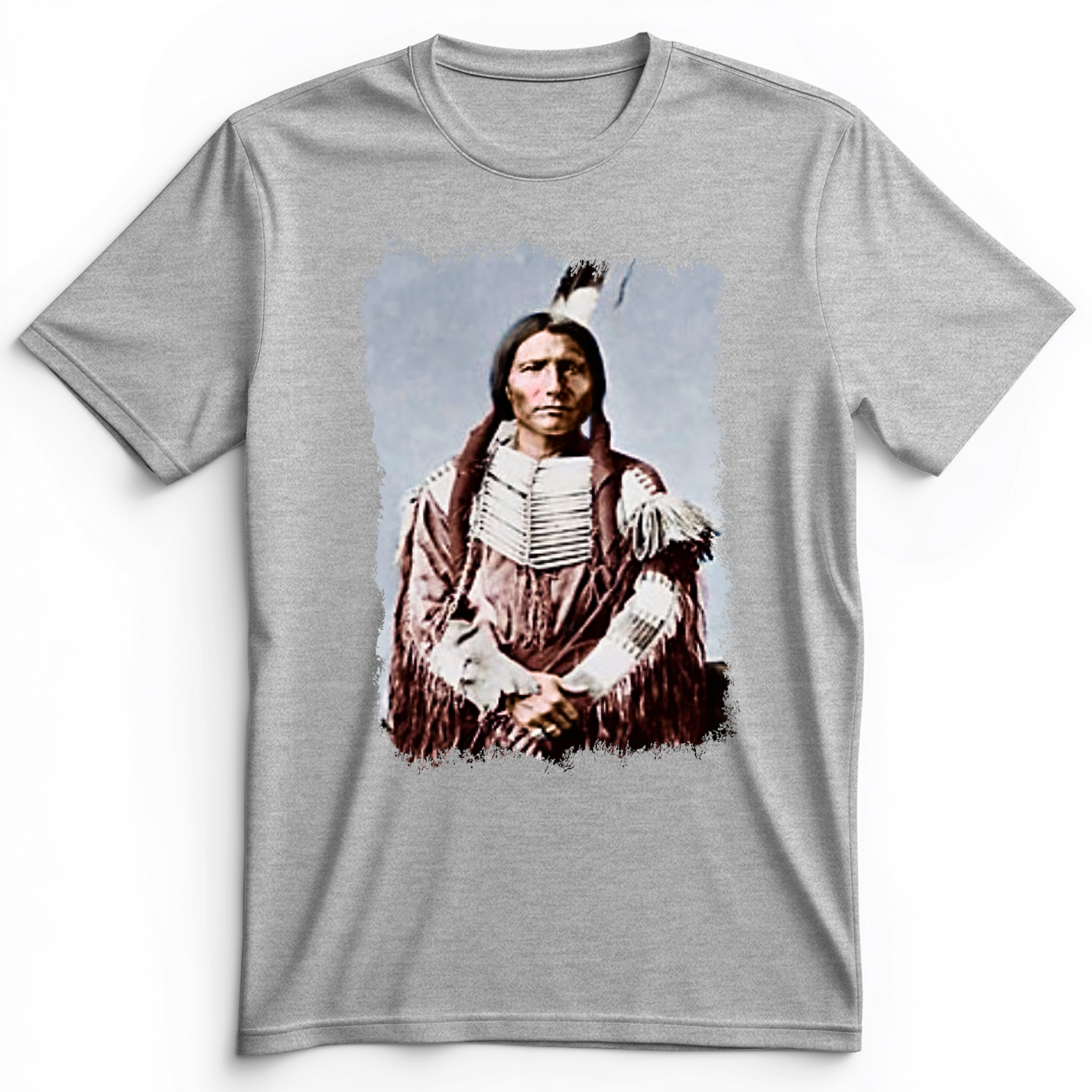 Native American Warrior Premium Tee Athletic Heather / S