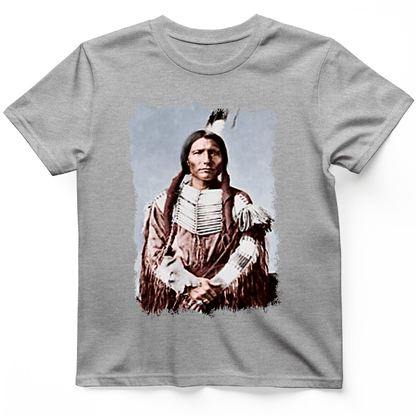 Native American Warrior T-Shirt Sport Grey / S