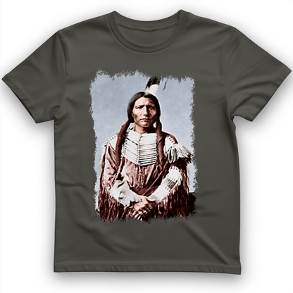 Native American Warrior T-Shirt Charcoal / S