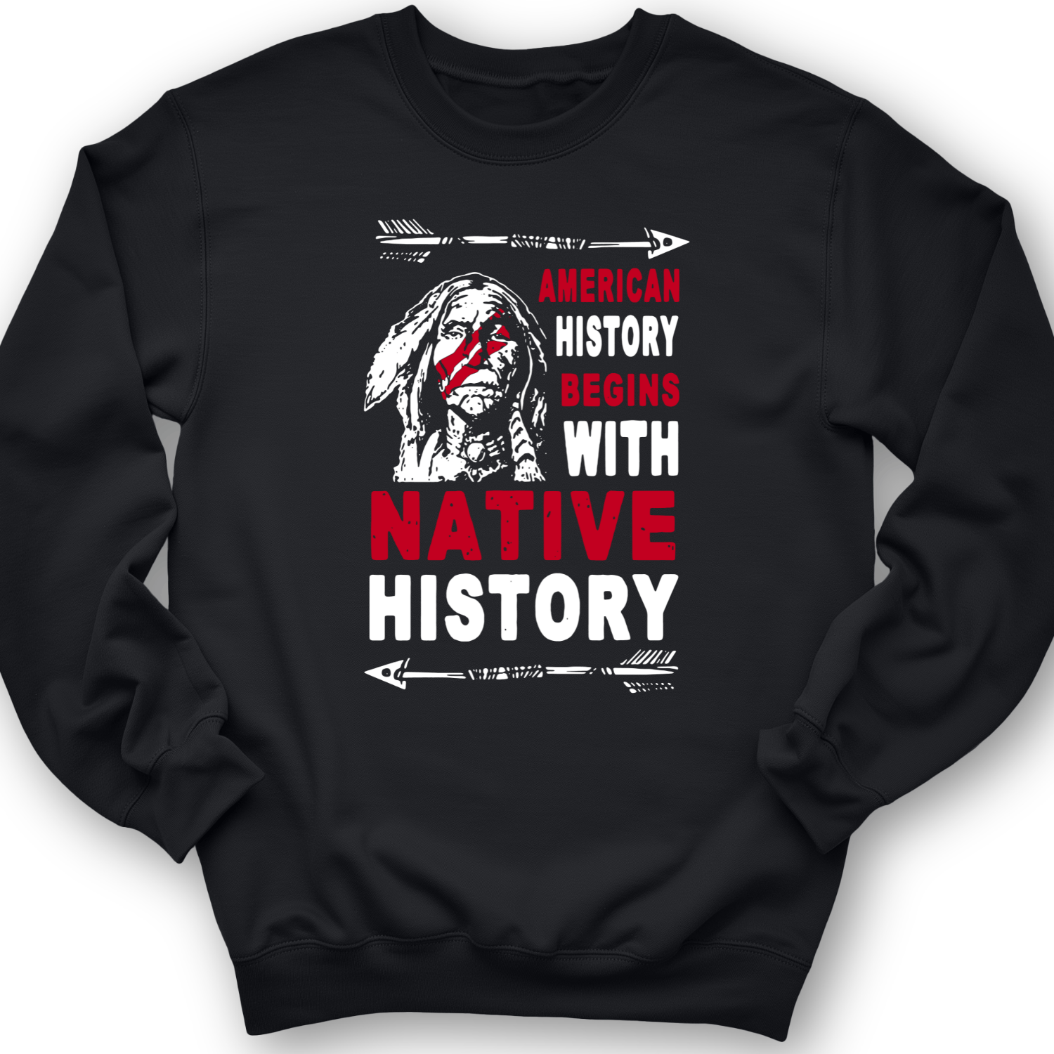 Native History Crewneck Black / S