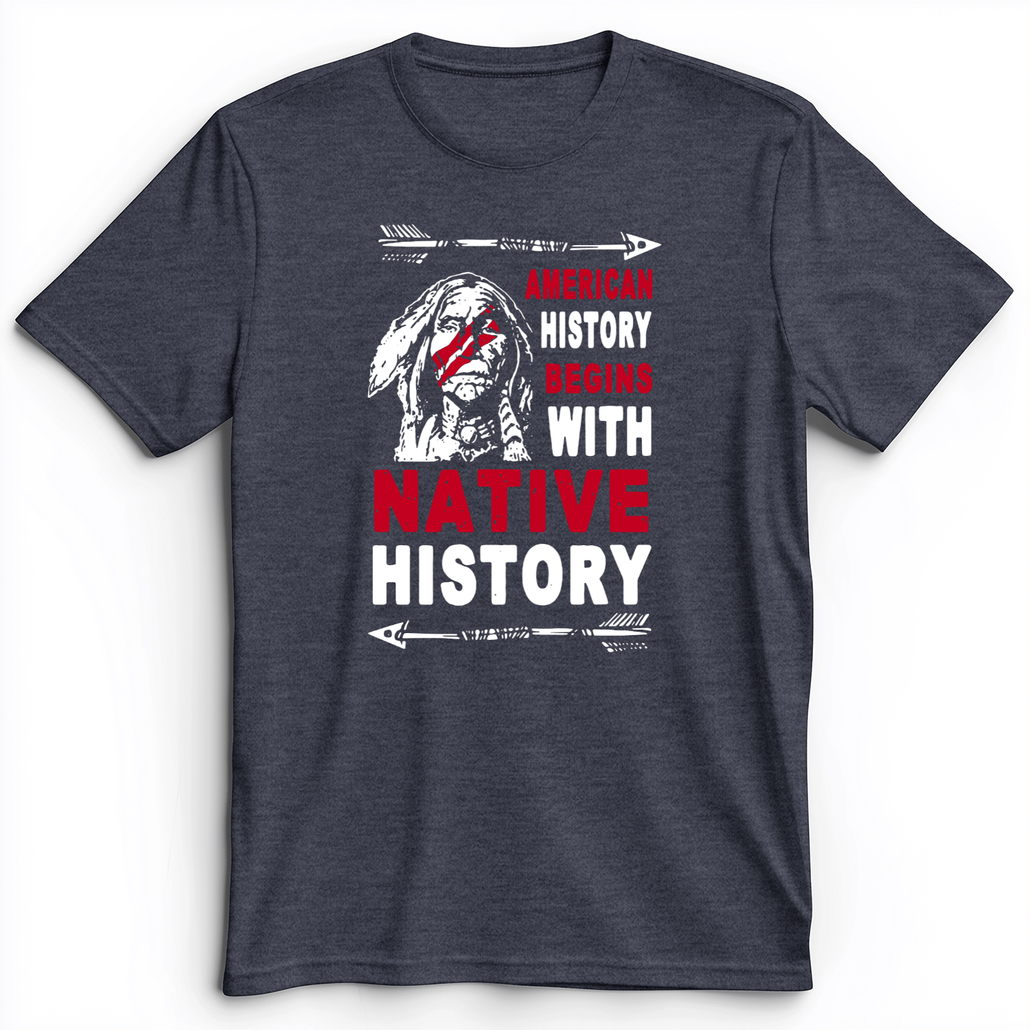 Native History Premium Tee Heather Navy / S