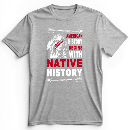Native History Premium Tee Athletic Heather / S