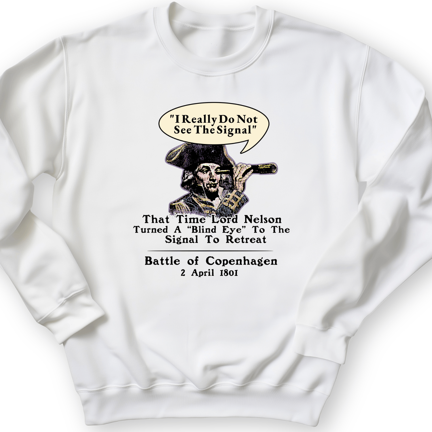 Nelson Blind Eye Crewneck White / S