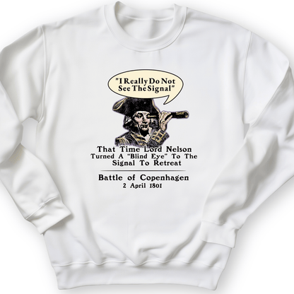 Nelson Blind Eye Crewneck White / S