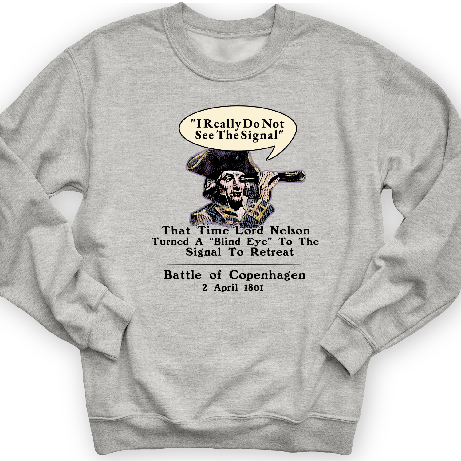 Nelson Blind Eye Crewneck Sport Grey / S