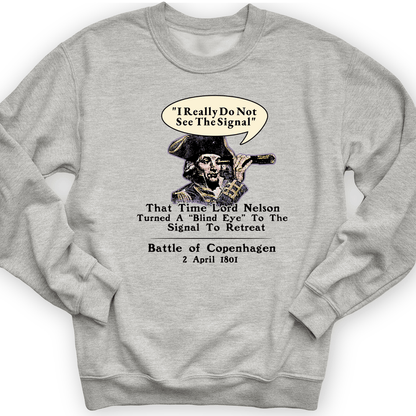 Nelson Blind Eye Crewneck Sport Grey / S