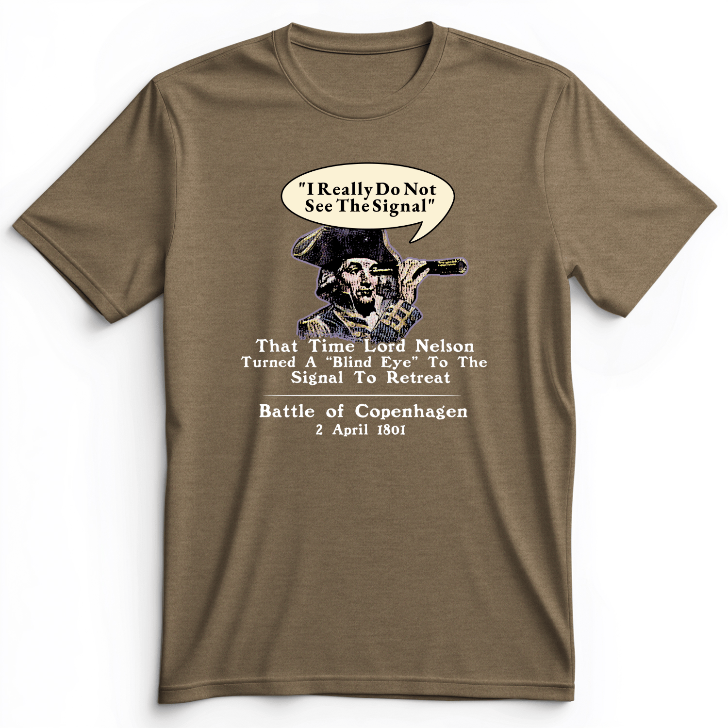 Nelson Blind Eye Premium Tee Heather Olive / S