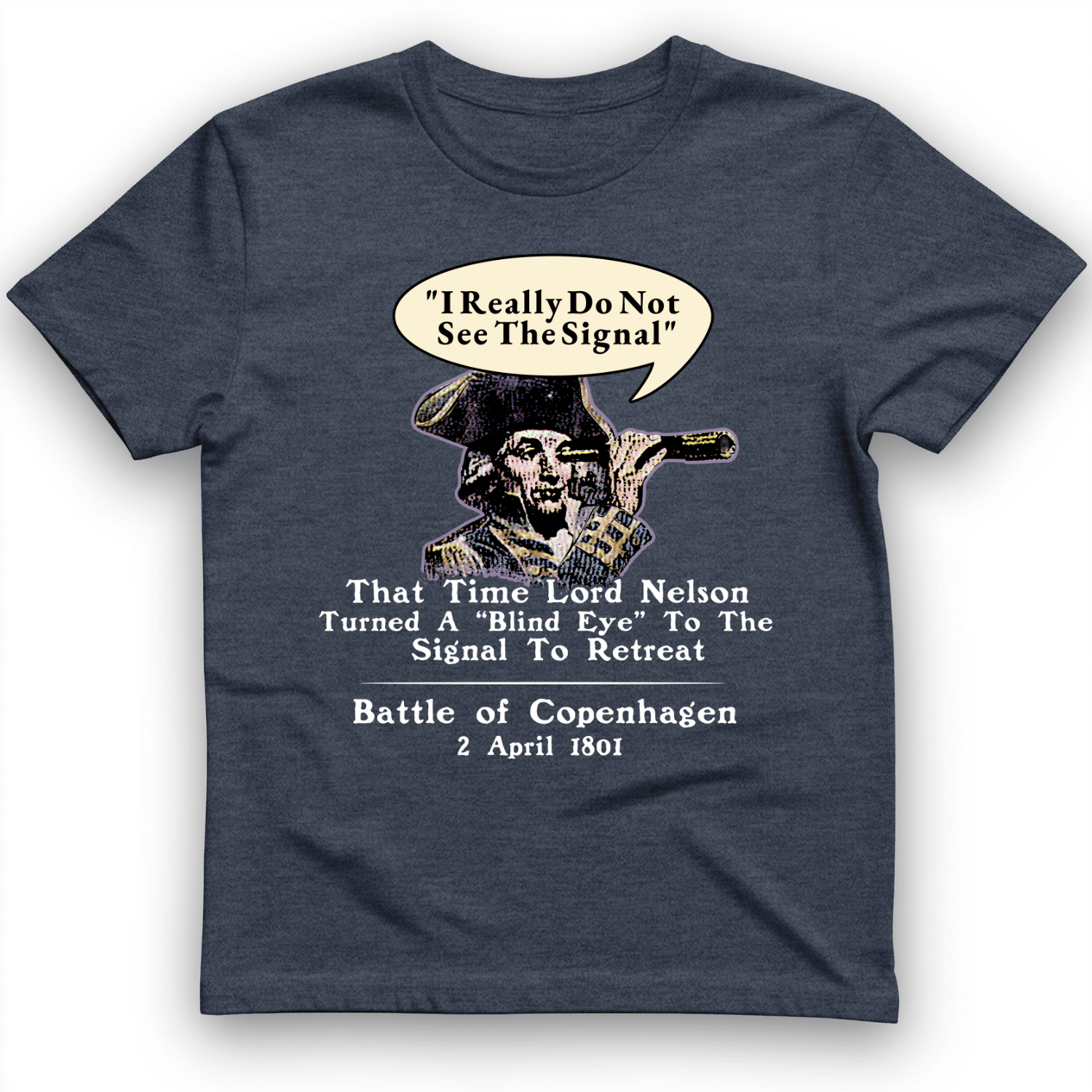 Nelson Blind Eye T-Shirt Heather Navy / S