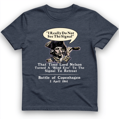 Nelson Blind Eye T-Shirt Heather Navy / S