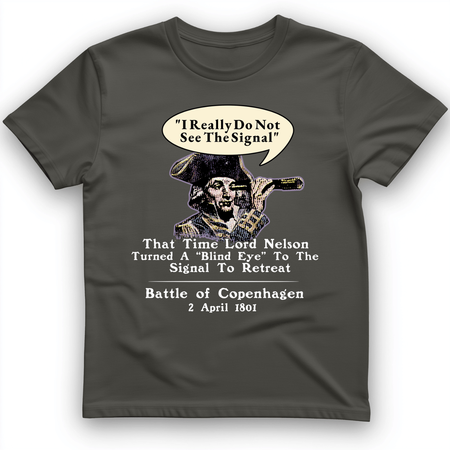 Nelson Blind Eye T-Shirt Charcoal / S