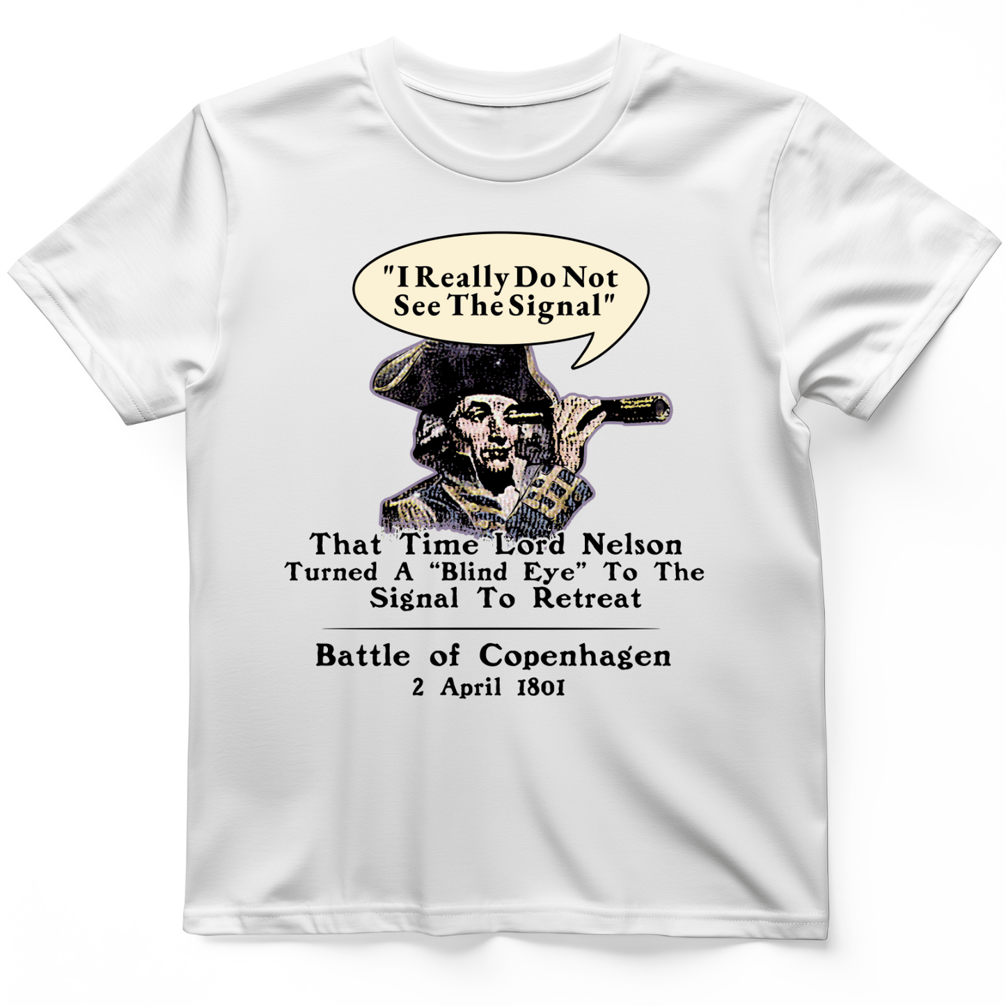 Nelson Blind Eye T-Shirt White / S