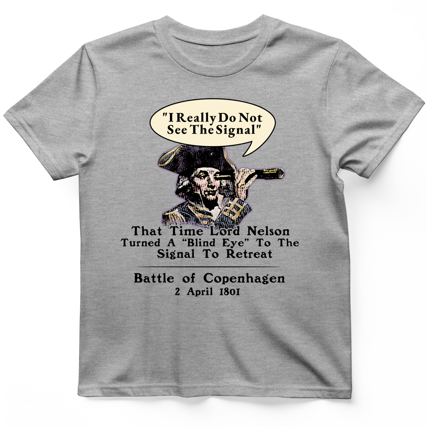 Nelson Blind Eye T-Shirt Sport Grey / S