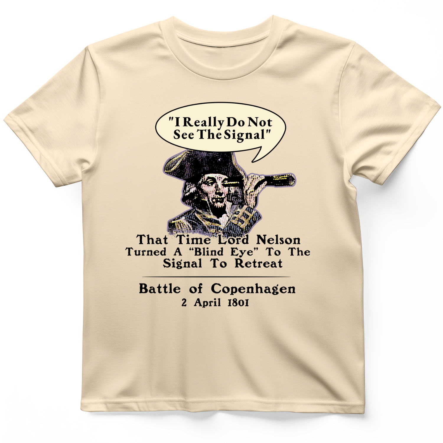 Nelson Blind Eye T-Shirt Natural / S