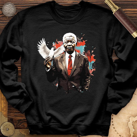 Nelson Mandela Dove Crewneck Black / S