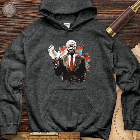 Nelson Mandela Dove Hoodie Dark Heather / S