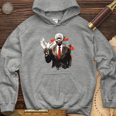 Nelson Mandela Dove Hoodie Sport Grey / S