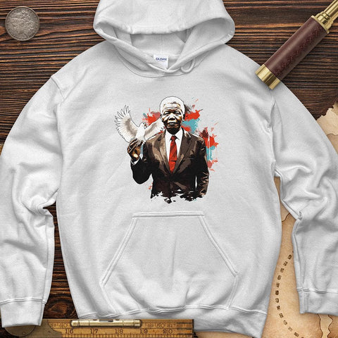 Nelson Mandela Dove Hoodie White / S