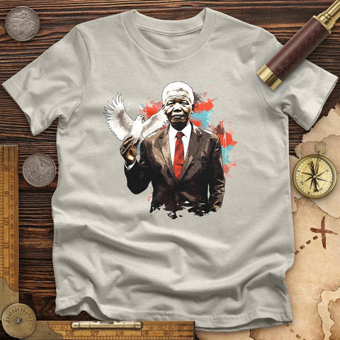 Nelson Mandela Dove T-Shirt Ice Grey / S