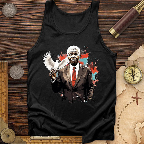 Nelson Mandela Dove Tank Black / XS