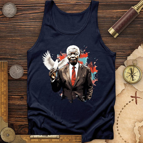 Nelson Mandela Dove Tank Navy / XS