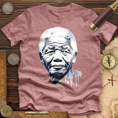 Nelson Mandela High Quality Tee Heather Mauve / S