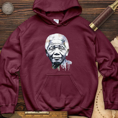 Nelson Mandela Hoodie Maroon / S