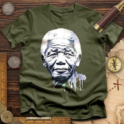 Nelson Mandela T-Shirt Military Green / S