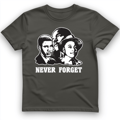 Never Forget Collage T-Shirt Charcoal / S