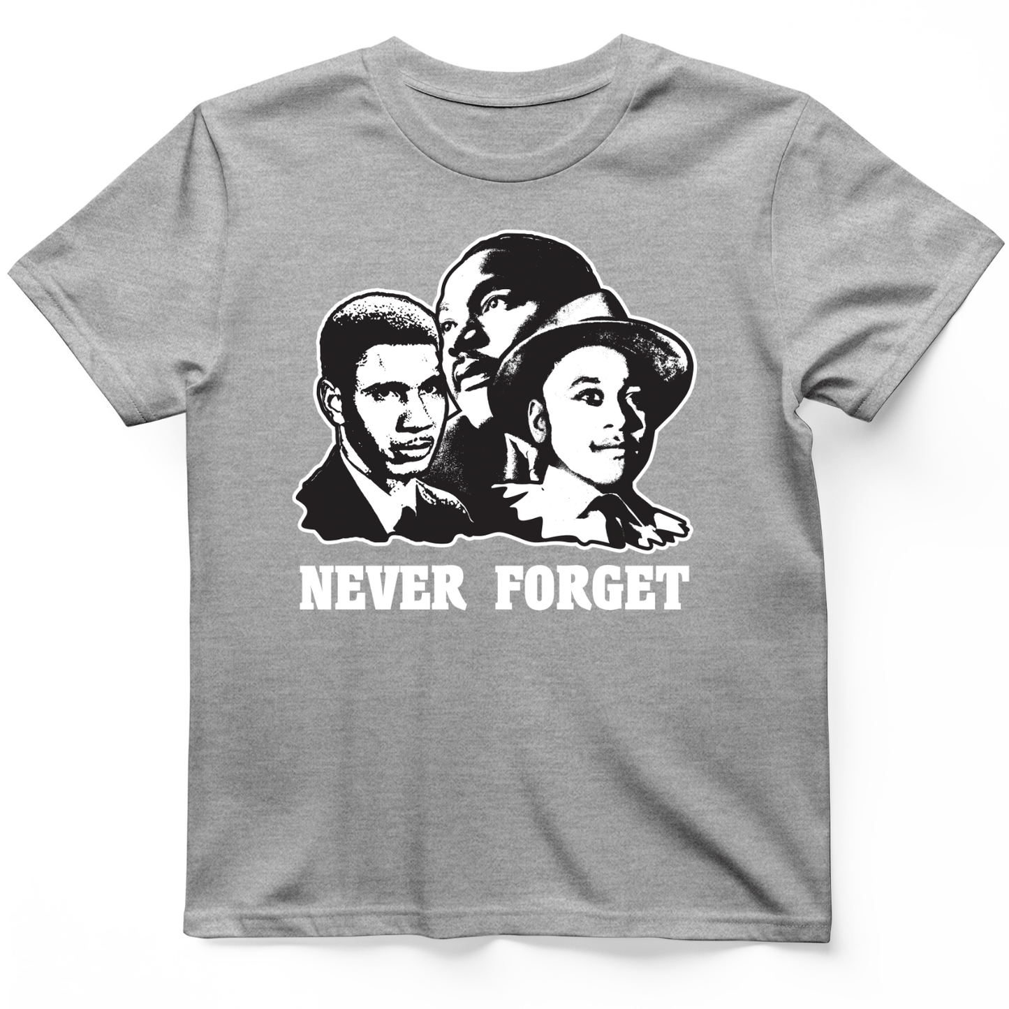 Never Forget Collage T-Shirt Sport Grey / S