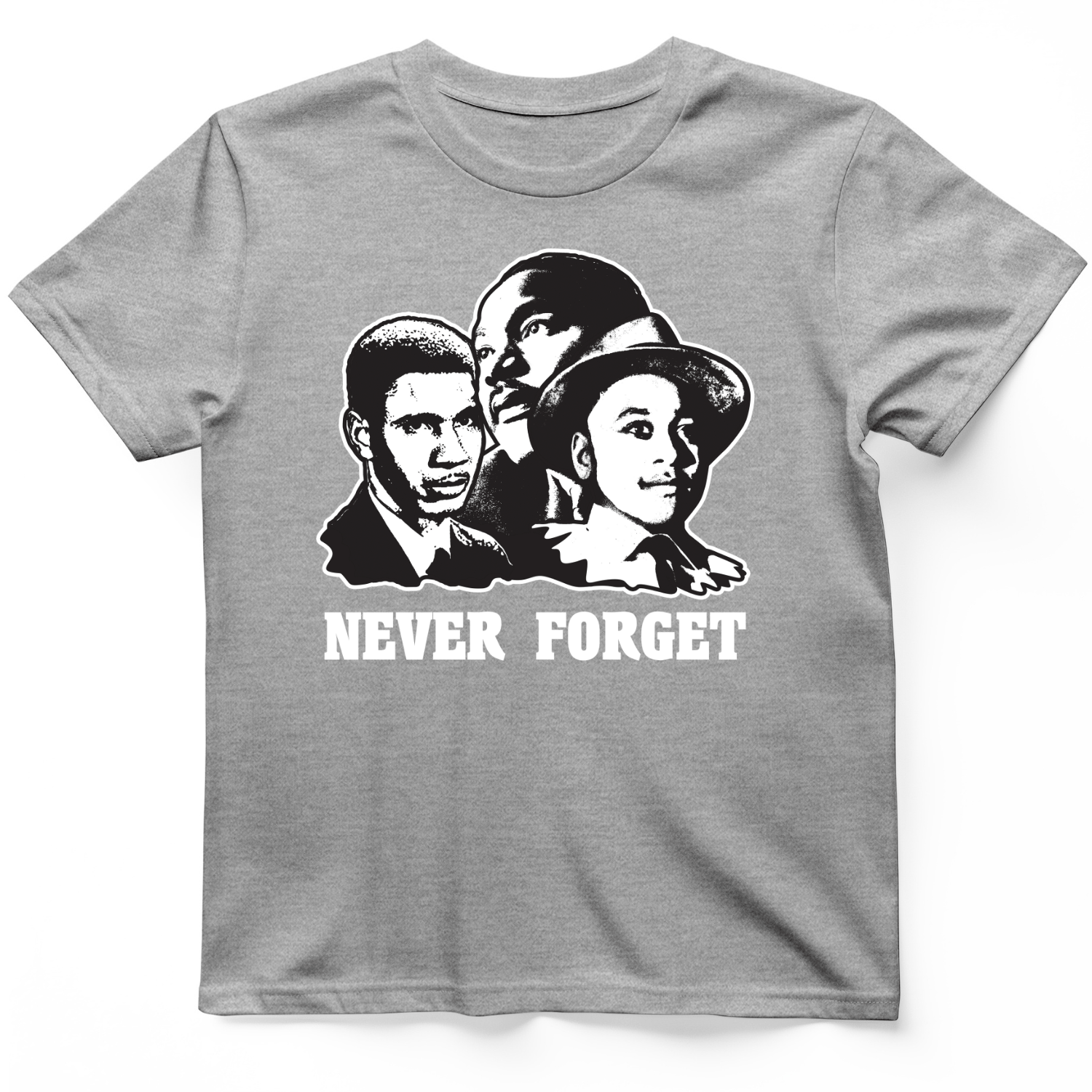 Never Forget Collage T-Shirt Sport Grey / S
