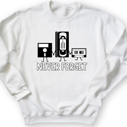 Never Forget Crewneck White / S