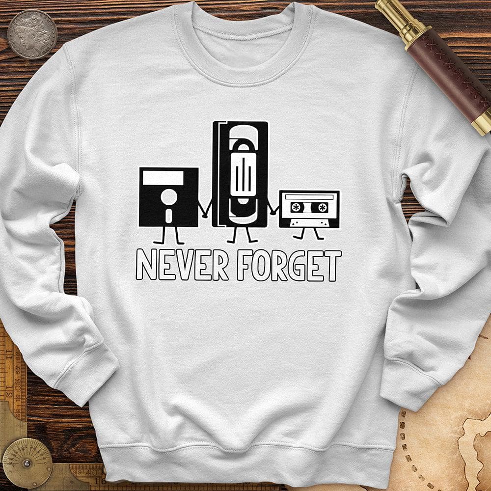 Never Forget Crewneck White / S