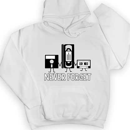 Never Forget Hoodie White / S
