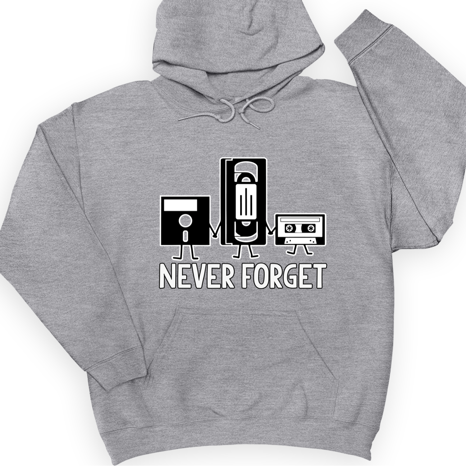 Never Forget Hoodie Sport Grey / S