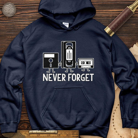 Never Forget Hoodie Navy / S