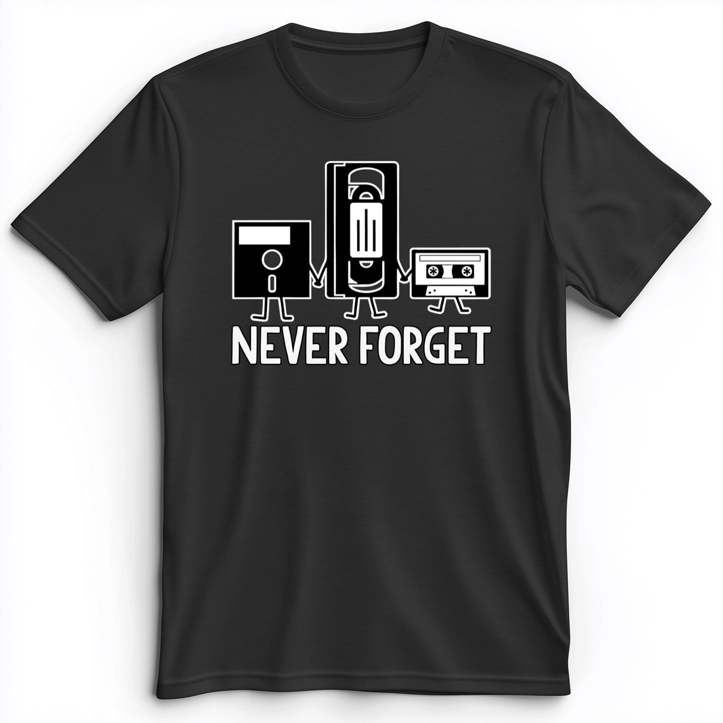 Never Forget Premium Tee Dark Grey Heather / S