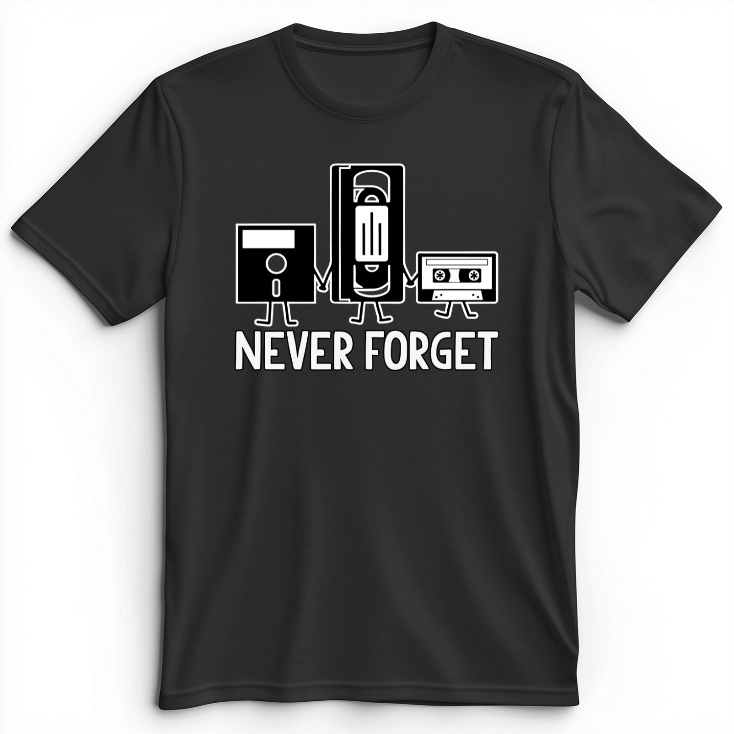 Never Forget Premium Tee Dark Grey Heather / S