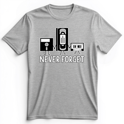 Never Forget Premium Tee Athletic Heather / S