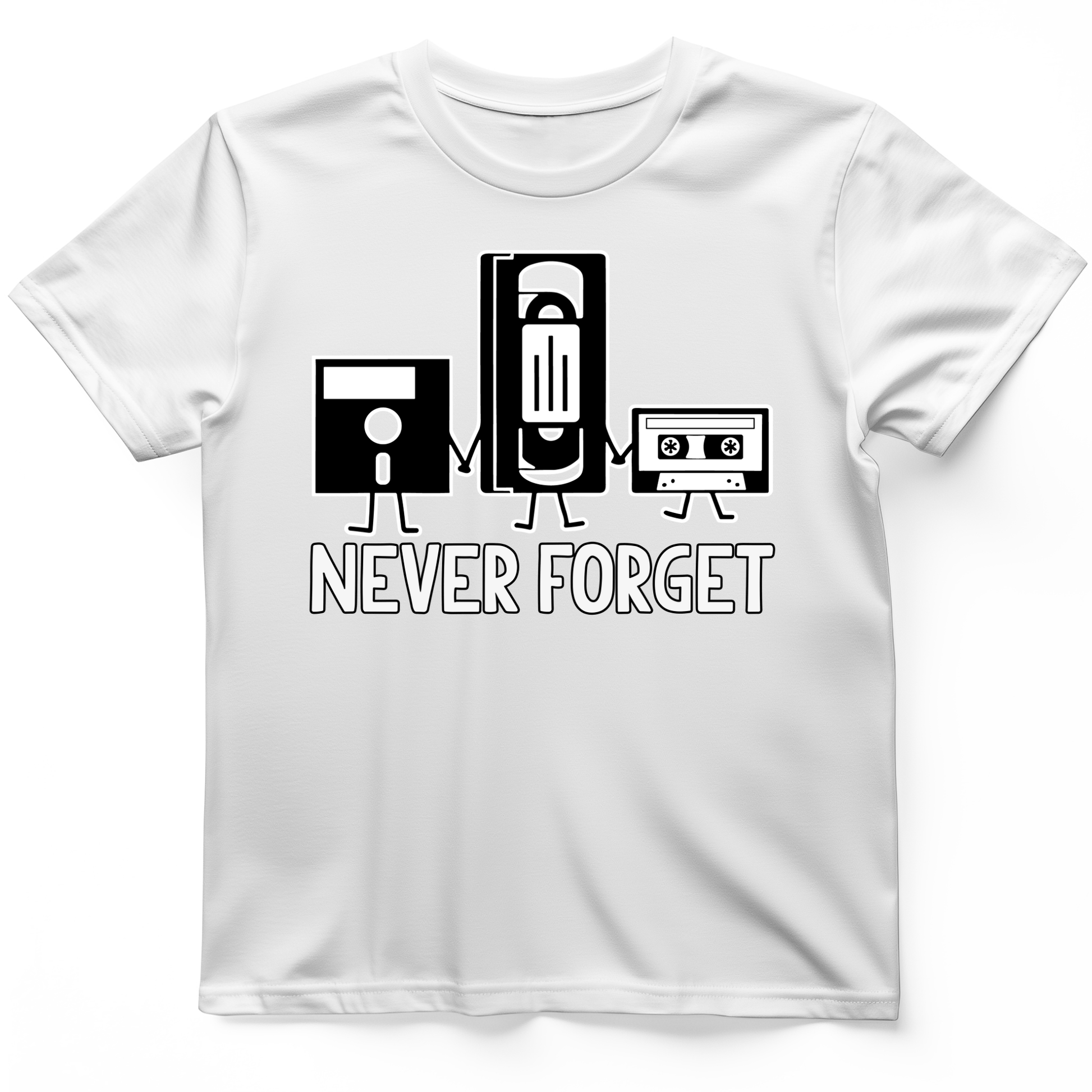 Never Forget T-Shirt White / S