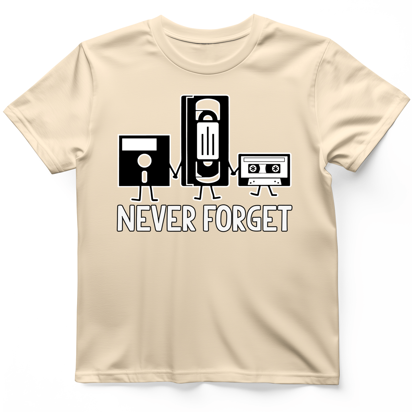 Never Forget T-Shirt Natural / S