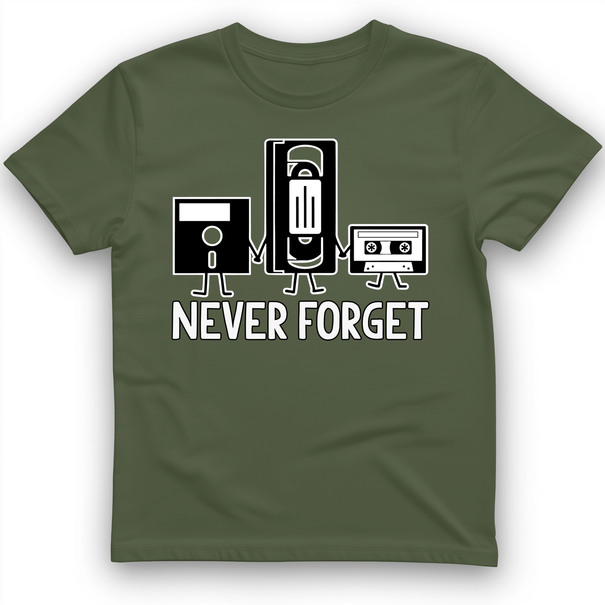 Never Forget T-Shirt Military Green / S
