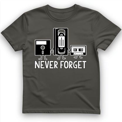 Never Forget T-Shirt Charcoal / S