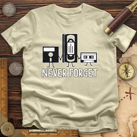 Never Forget T-Shirt Natural / S