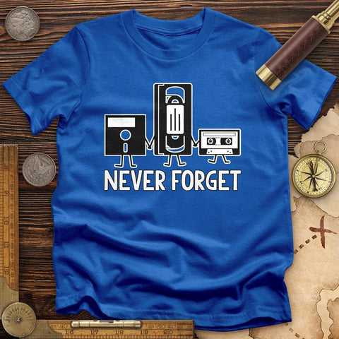 Never Forget T-Shirt Royal / S