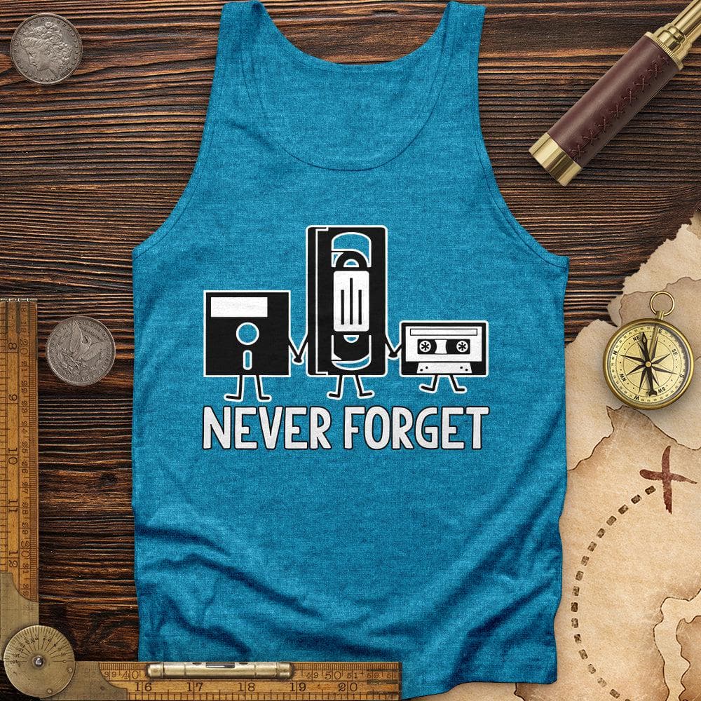 Never Forget Tank Aqua TriBlend / XS