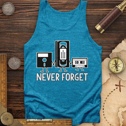 Never Forget Tank Aqua TriBlend / XS